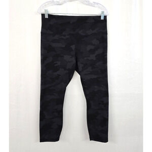 Lululemon Wunder Train High Rise Crop 23" Women's 14 Heritage 365 Camo Deep Coal